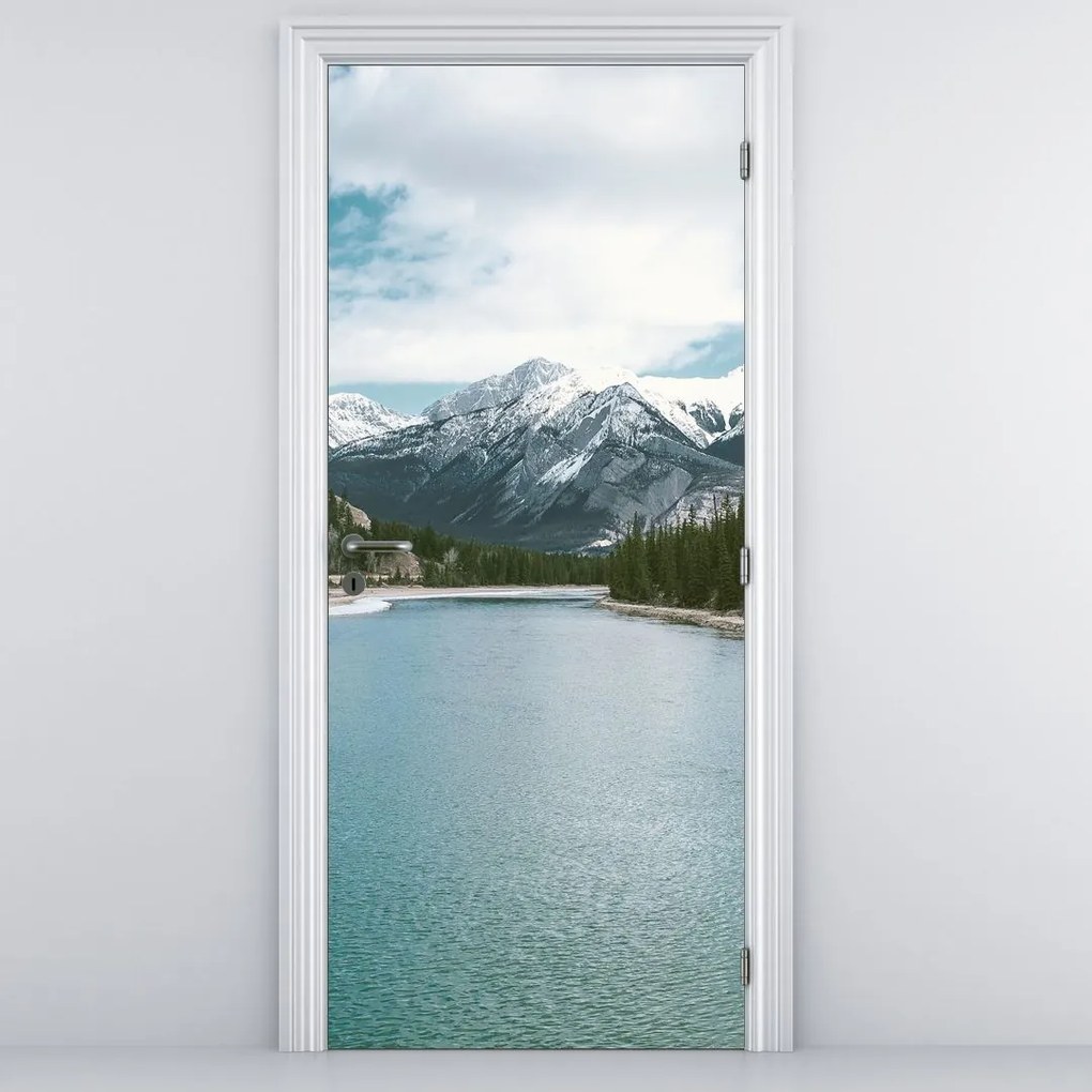 Fototapeta na drzwi - Górski krajobraz (95x205cm)