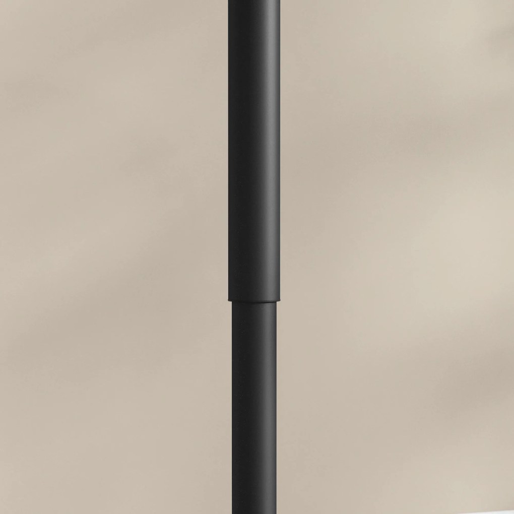 HOMCOM Stół Barowy dla 2 Osób, Regulowany Wysokościowo, Wygląd Marmuru, 60 x 60 x 68-93,5 cm, Czarny