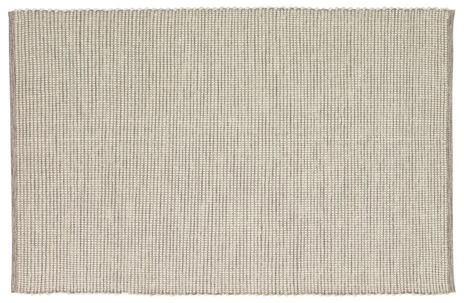 Jasnoszary dwustronny dywan tkany ręcznie z mieszanki wełny 200x300 cm Poppy – Hübsch
