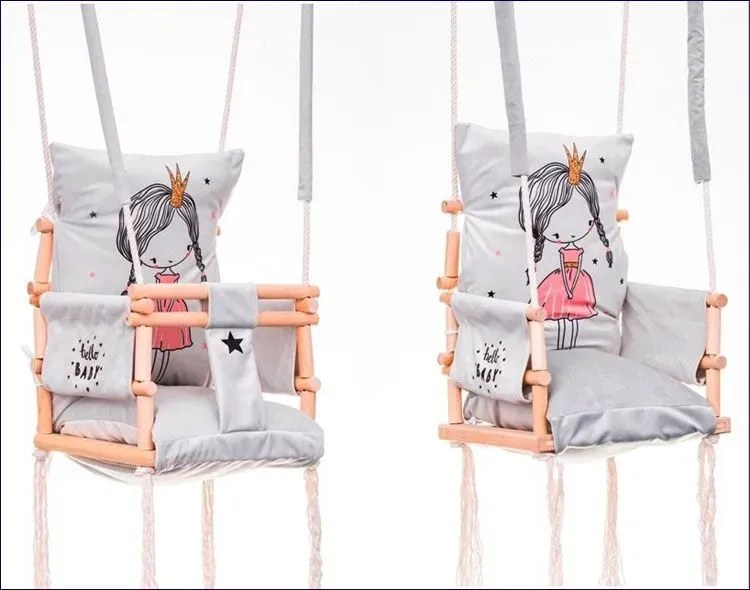 Dziecięca huśtawka dla dziewczynki 3w1 M7-C08