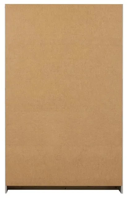 Jasnoszara witryna z litego drewna sosnowego z drzwiami przesuwnymi 125x200 cm James – WOOOD