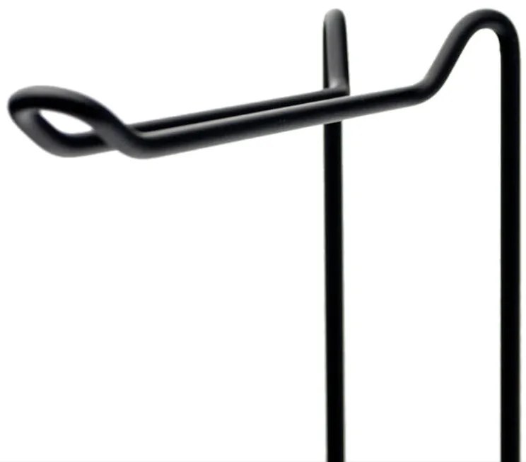 Stojak na papier toaletowy czarny 54 cm