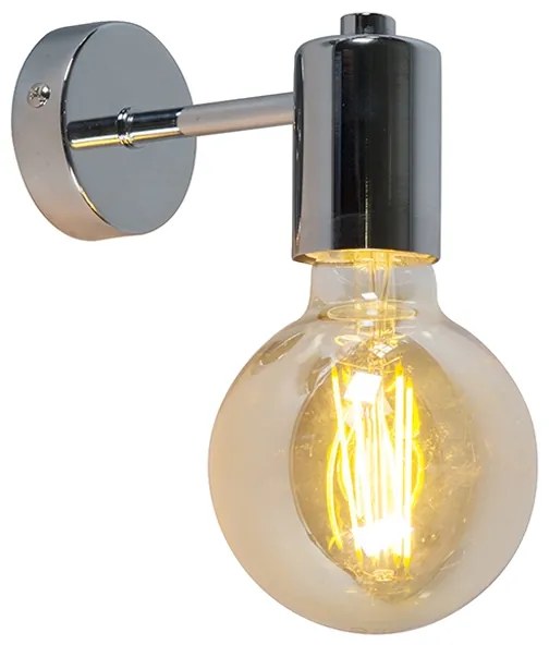 Zestaw 2 Nowoczesnych lamp ściennych chrom - Facil Nowoczesny Oswietlenie wewnetrzne