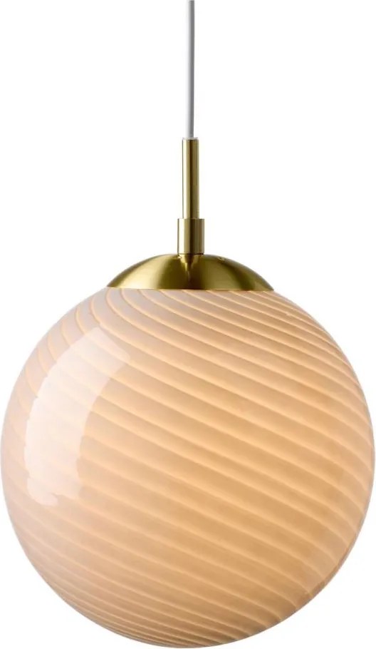 Halo Design 748358 - Żyrandol na linkę CANDY 1xE27/25W/230V Ø 20 cm szary/mosiądz