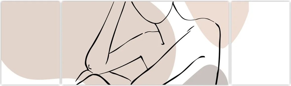 Obraz - Kobieta linia sztuki ciała N⁰1 (170x50 cm)