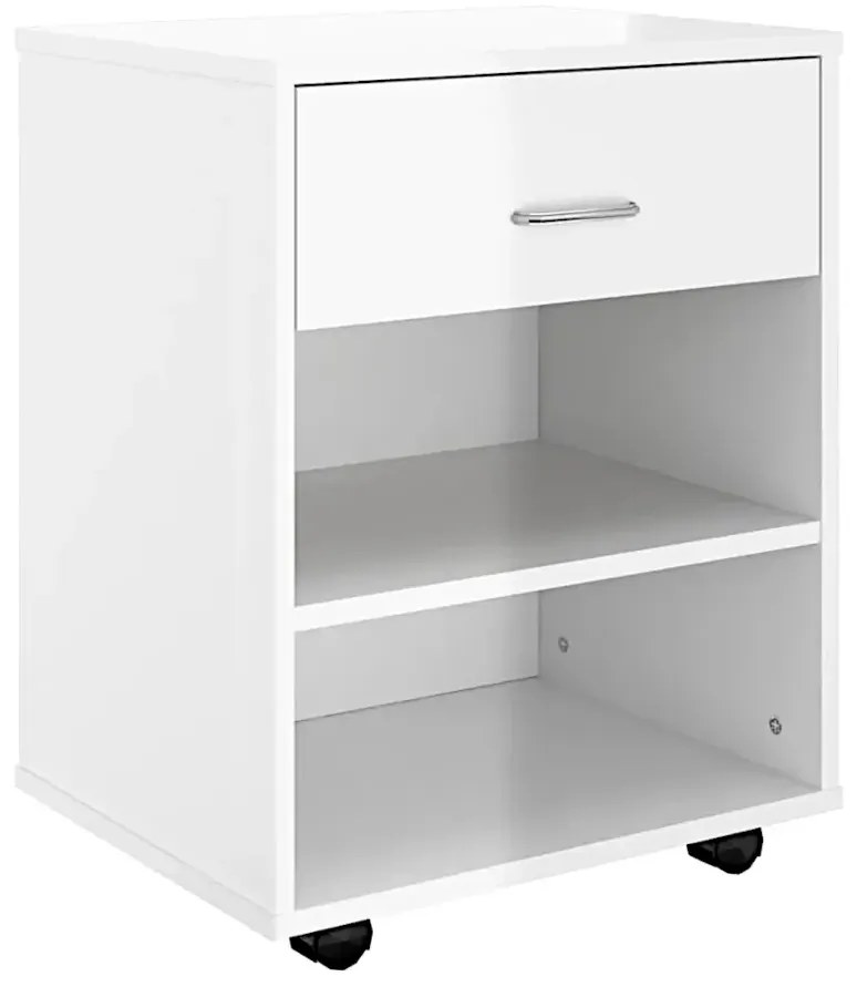 Biały kontenerek pod biurko połysk - Neros 5X