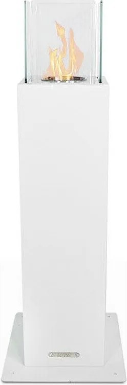 Capri 70 Biały kominek ogrodowy na bioetanol