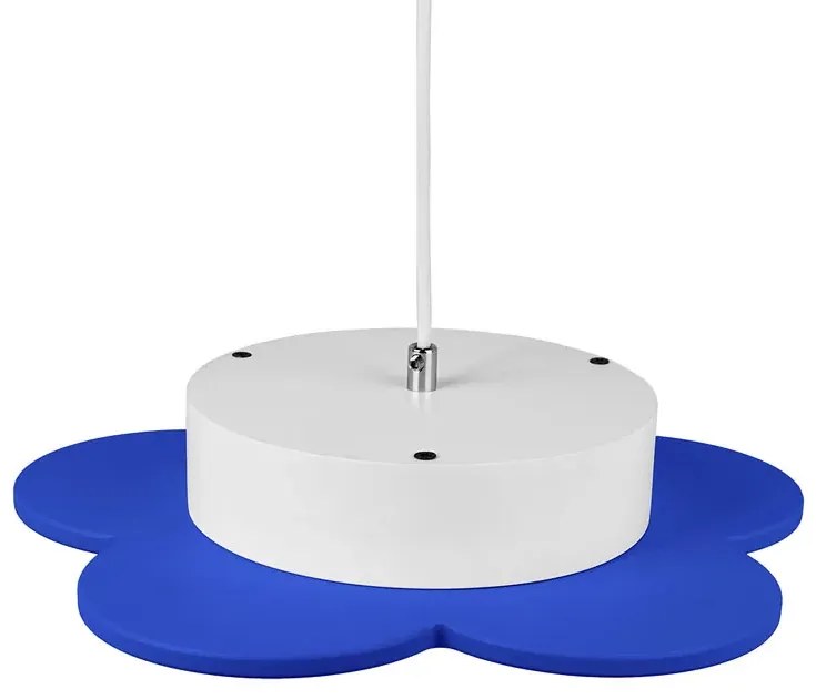 Niebieska lampa wisząca dziecięca kwiatek - S200 R7-G62