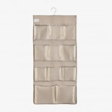 Wiszacy Organizer Z Metalowym Wieszakiem Klere Beige & ↑86 Cm - Sklum