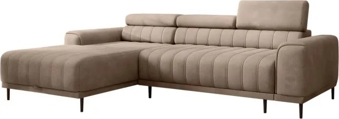 Narożnik CALDO S/MINI Lewostronny z funkcją spania wolnostojący w tkaninie RUN AGAIN 11 WERSAL