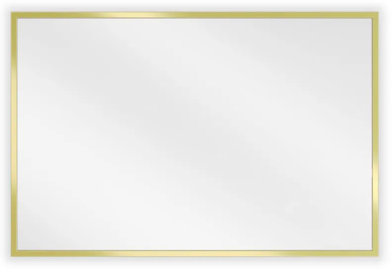 Mexen Loft lustro łazienkowe prostokątne 60 x 40 cm, rama złota - 9852-060-040-000-50