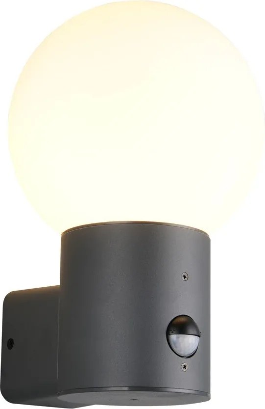 Lampa zewnętrzna ścienna z czujnikiem ruchu ø 18 cm Mures – Trio