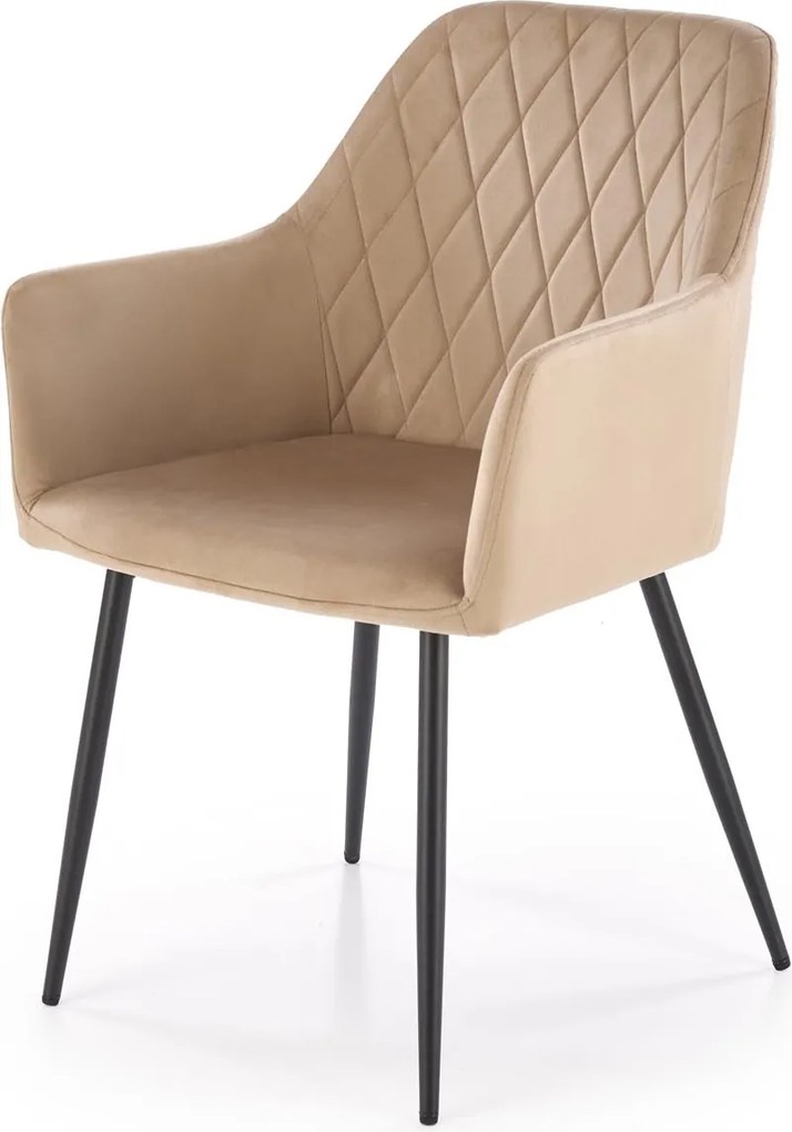 Krzesło do jadalni z wysokimi podłokietnikami K558 Halmar