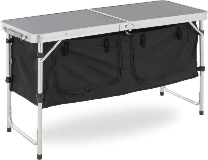 Wielofunkcyjny stół kempingowy - 2 pojemniki składane