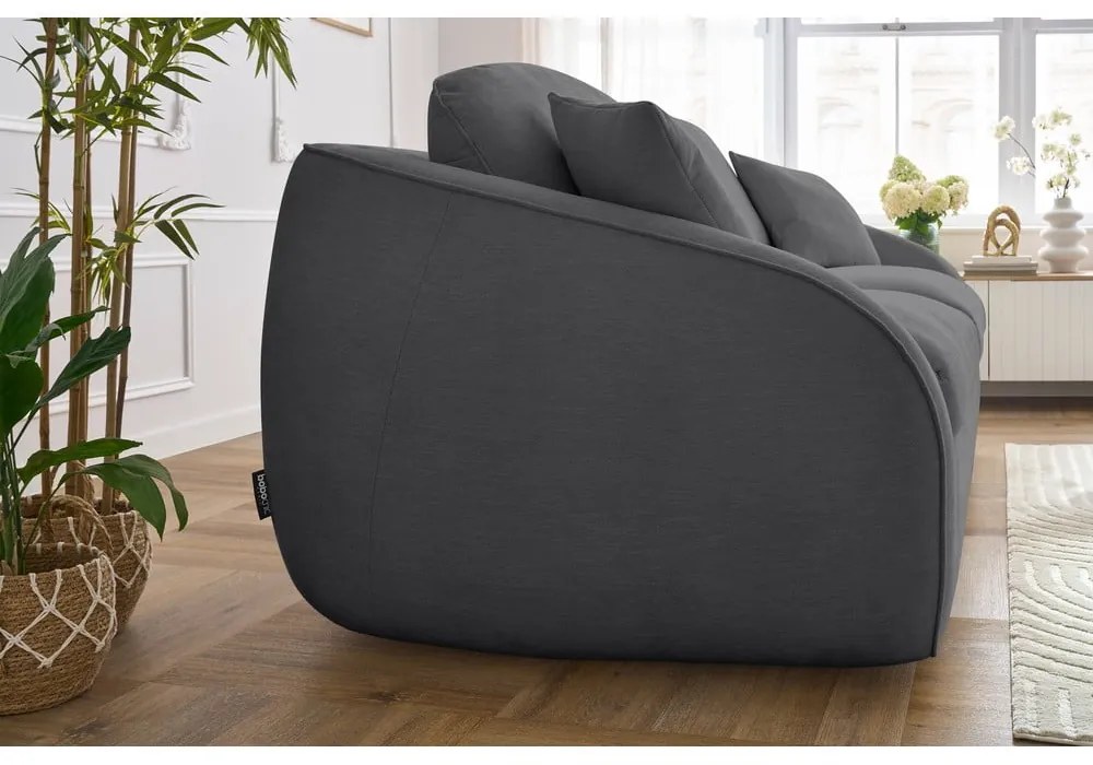 Ciemnoszara rozkładana sofa 235 cm Cezanne – Bobochic Paris