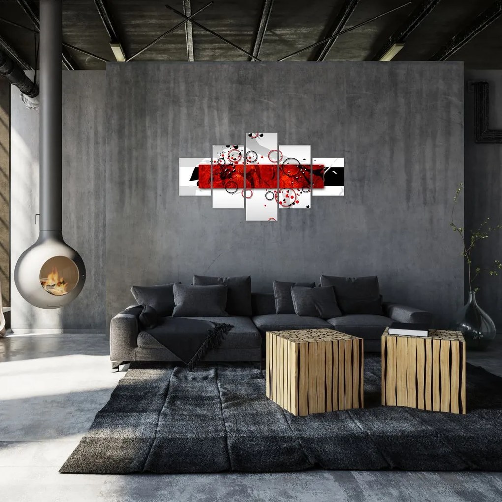 Obraz abstrakcji (125x70 cm)