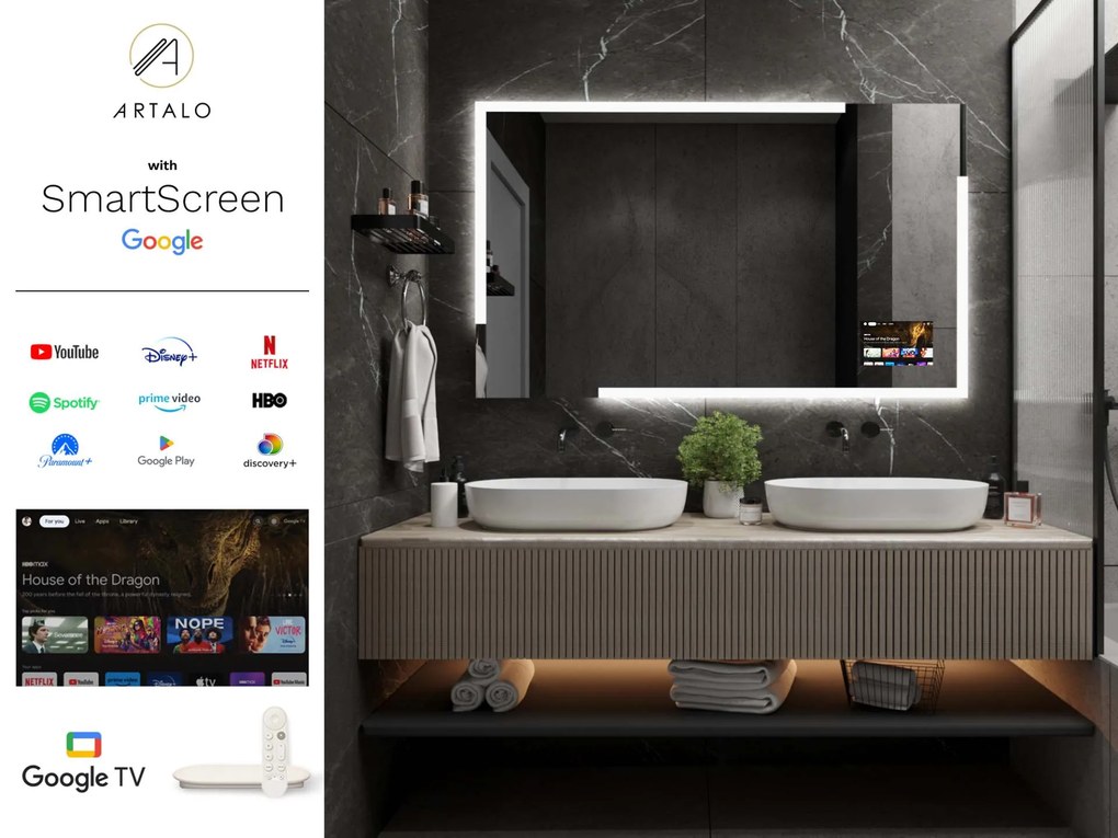 LED lustro do łazienki z oświetleniem M23