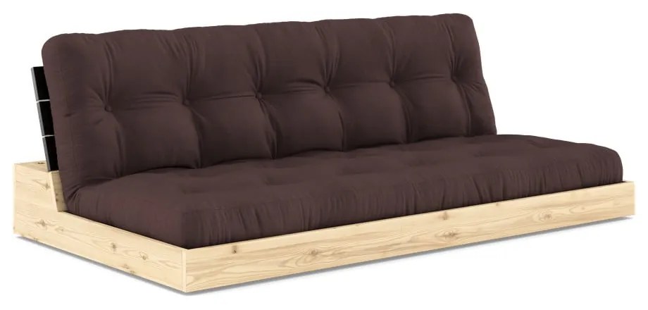 Ciemnobrązowa rozkładana sofa 196 cm Base – Karup Design