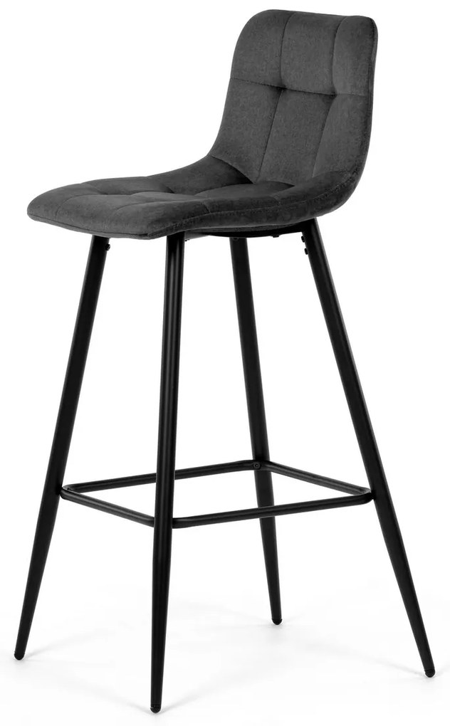 Zestaw krzeseł barowych B-X7015 GREY2, 4 szt.