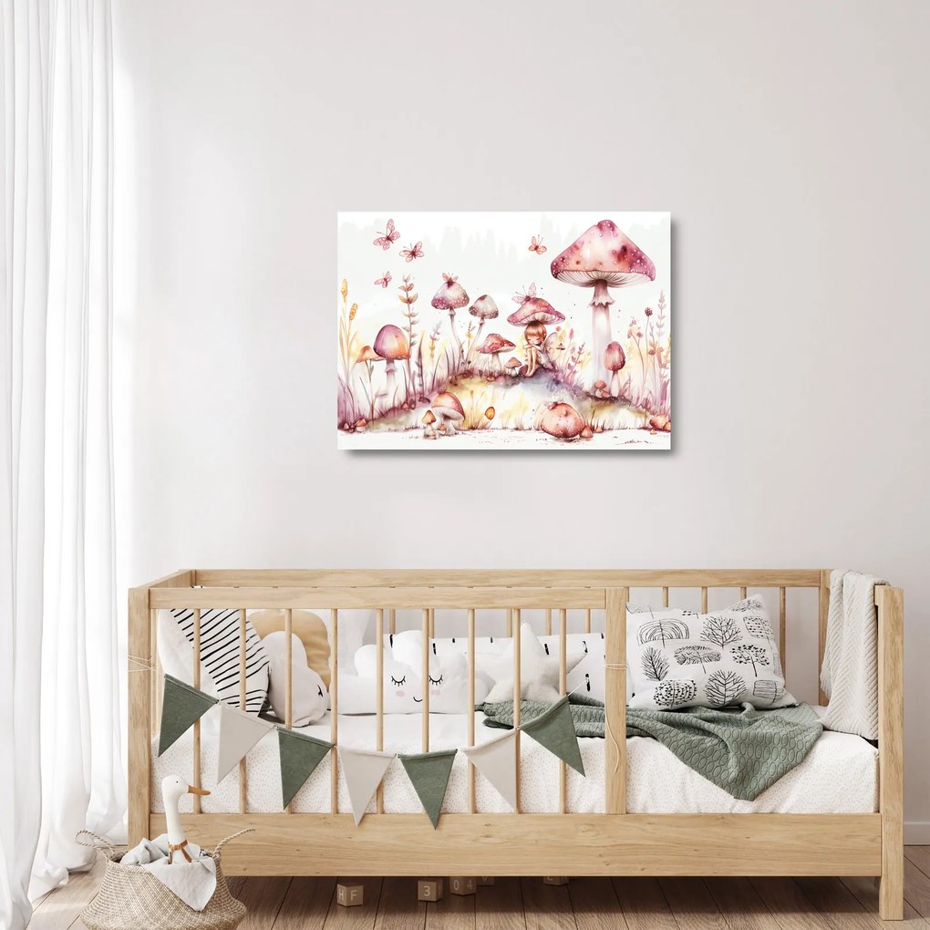 Obraz na szkle - Różowa wróżka (70x50 cm)