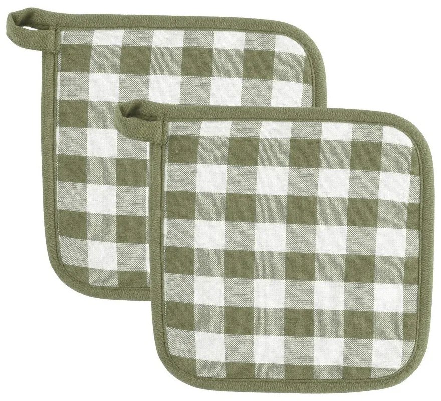 Bawełniane rękawice kuchenne zestaw 2 szt. Gingham – Tiseco Home Studio