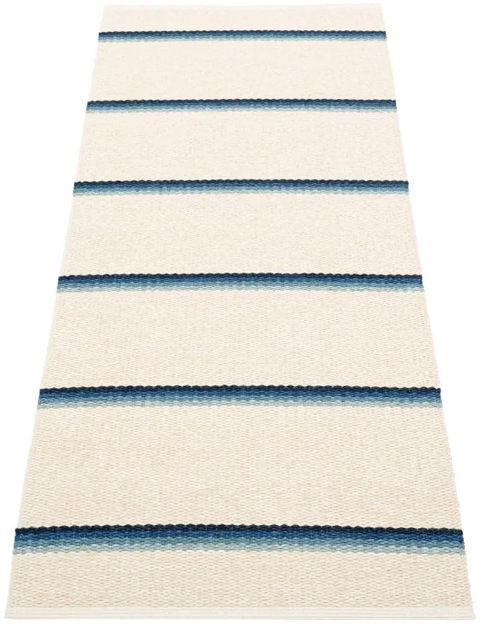 Niebiesko-kremowy chodnik odpowiedni na zewnątrz 70x180 cm Olle Blue Vanilla – Pappelina