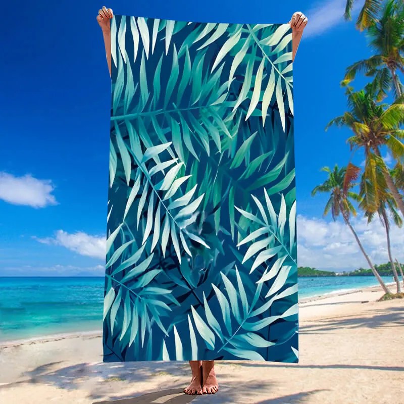 Ręcznik plażowy BORNEO 100x180 cm ciemnoniebieski, 100% mikrofibra
