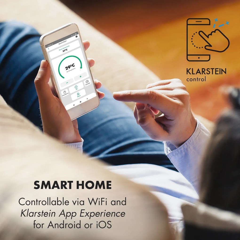 Klarstein Bormio S Smart Kominek elektryczny