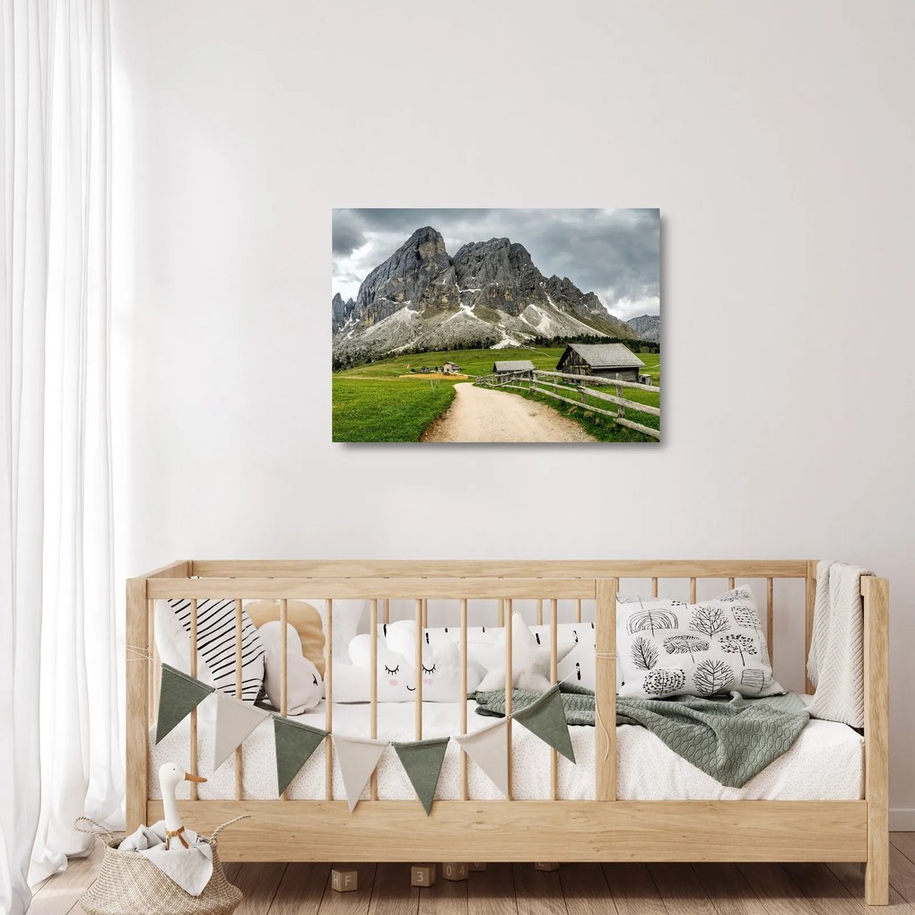 Obraz na szkle - W austriackich górach (70x50 cm)