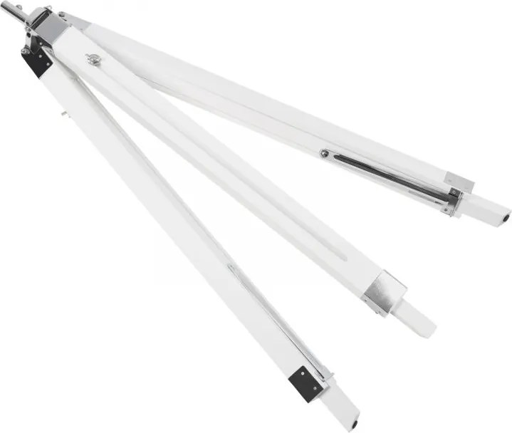 JAGO Lampa podłogowa ze statywem drewnianym, biały mat