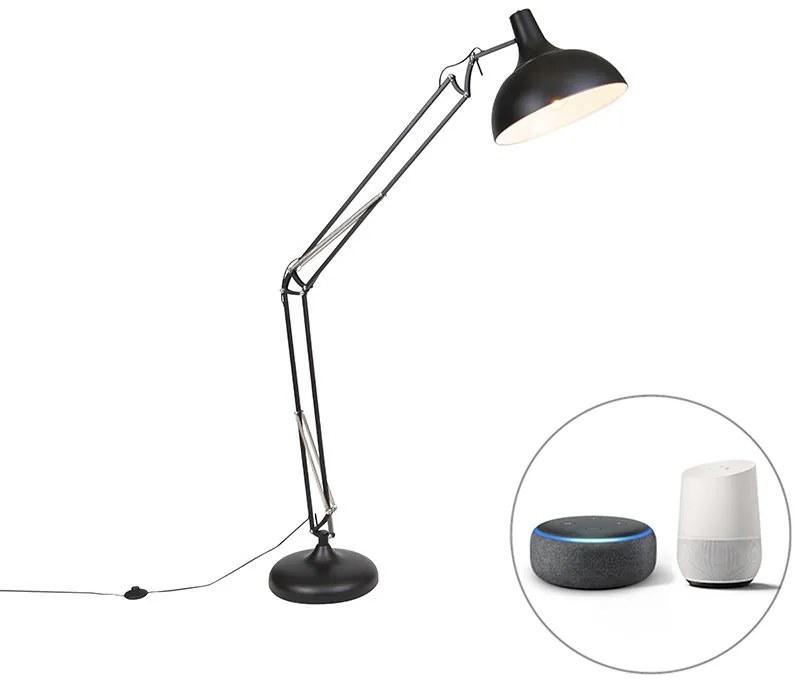 Inteligentna lampa stojąca czarna regulowana z WiFi A60 - Hobby Retro Oswietlenie wewnetrzne