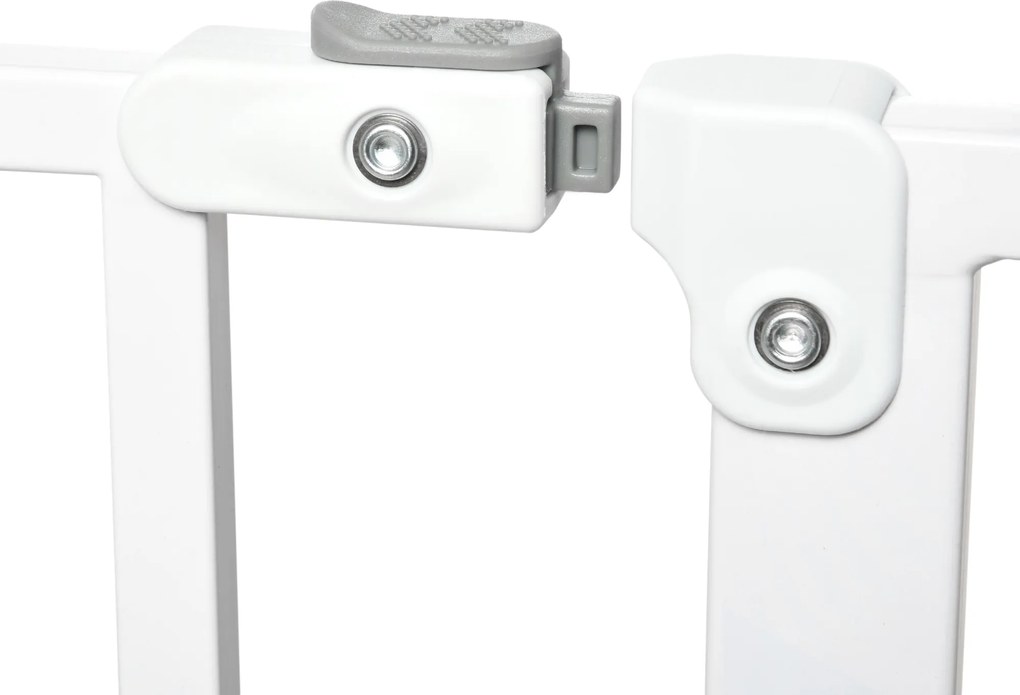 Drzwi zabezpieczające dla psów regulowana brama ochronna kratka biała 95x4x76cm | Aosom PL