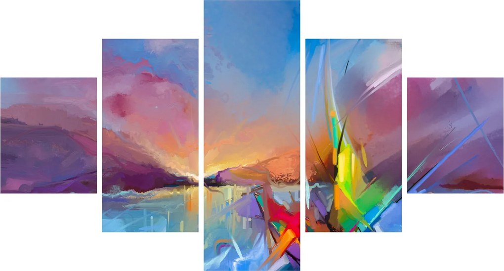 Obraz - Zachód słońca (125x70 cm)