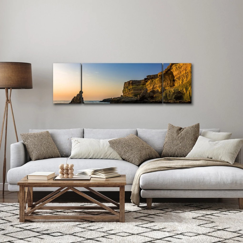 Obraz - klif morski (170x50 cm)