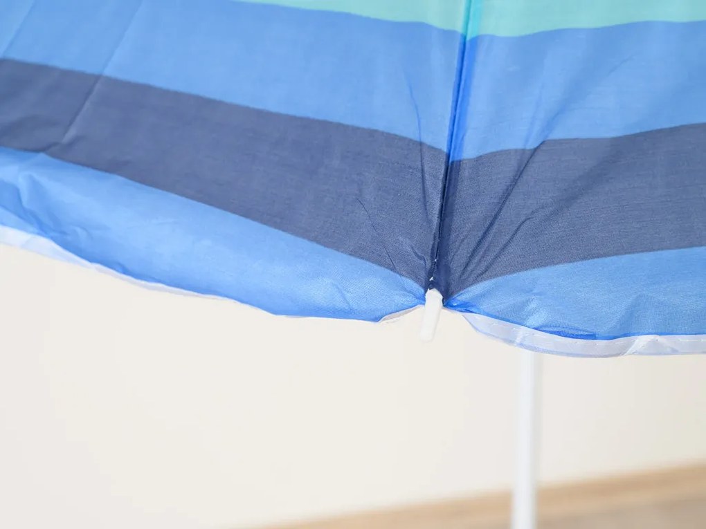 Parasolka BLUE STRIPES 180 cm, niebieska