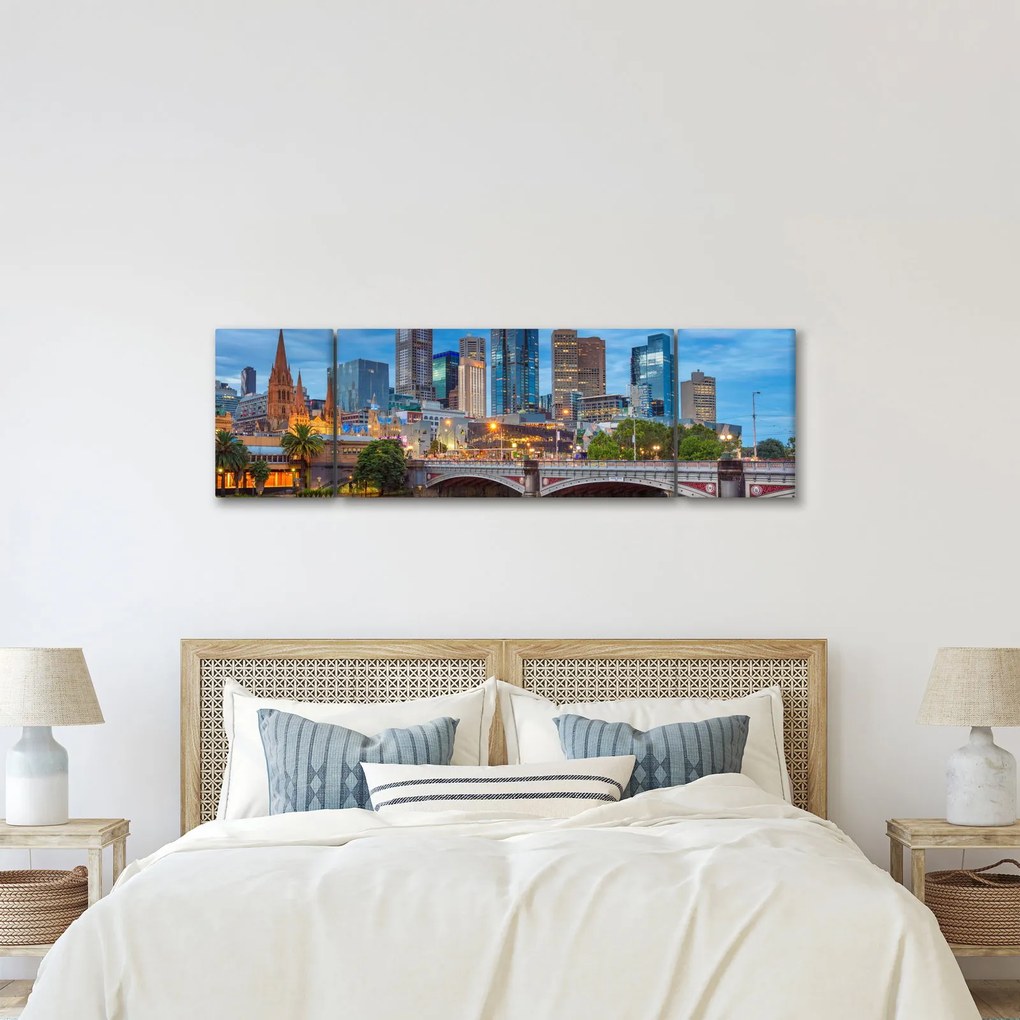 Obraz miasta Melbourne (170x50 cm)