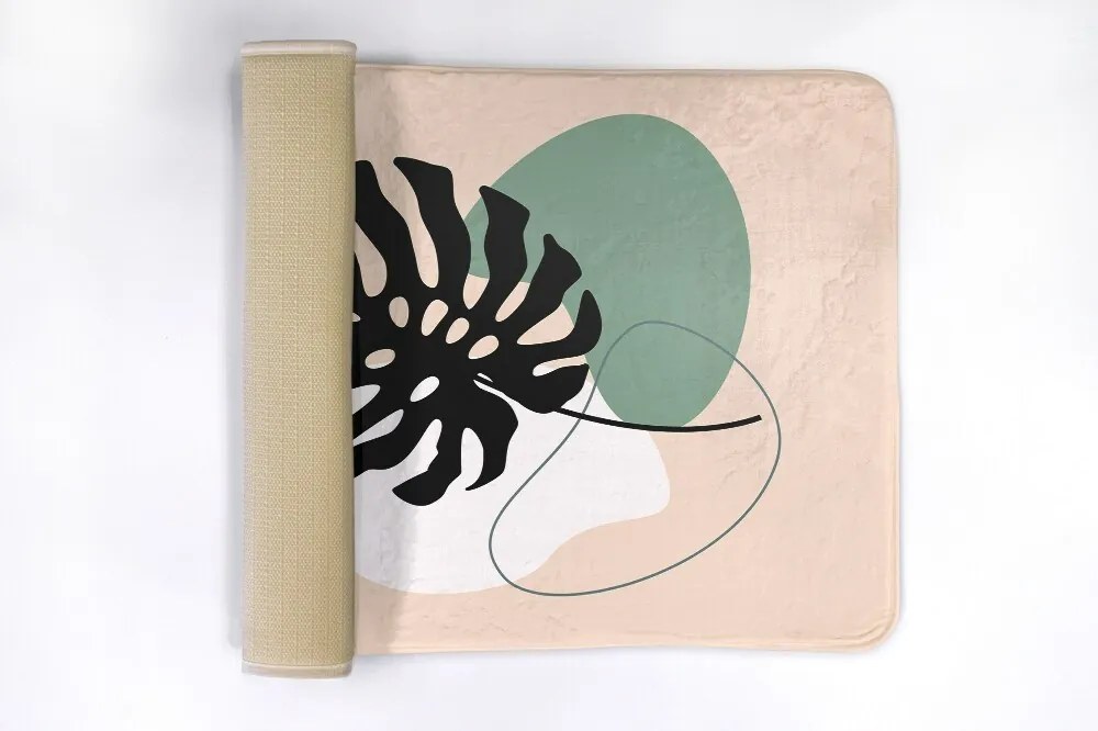 Dywanik łazienkowy antypoślizgowy Dywanik łazienkowy antypoślizgowy Liść Paproć