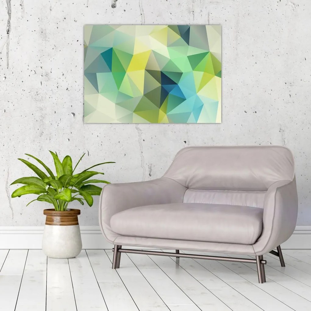 Obraz abstrakcji geometrycznej (70x50 cm)