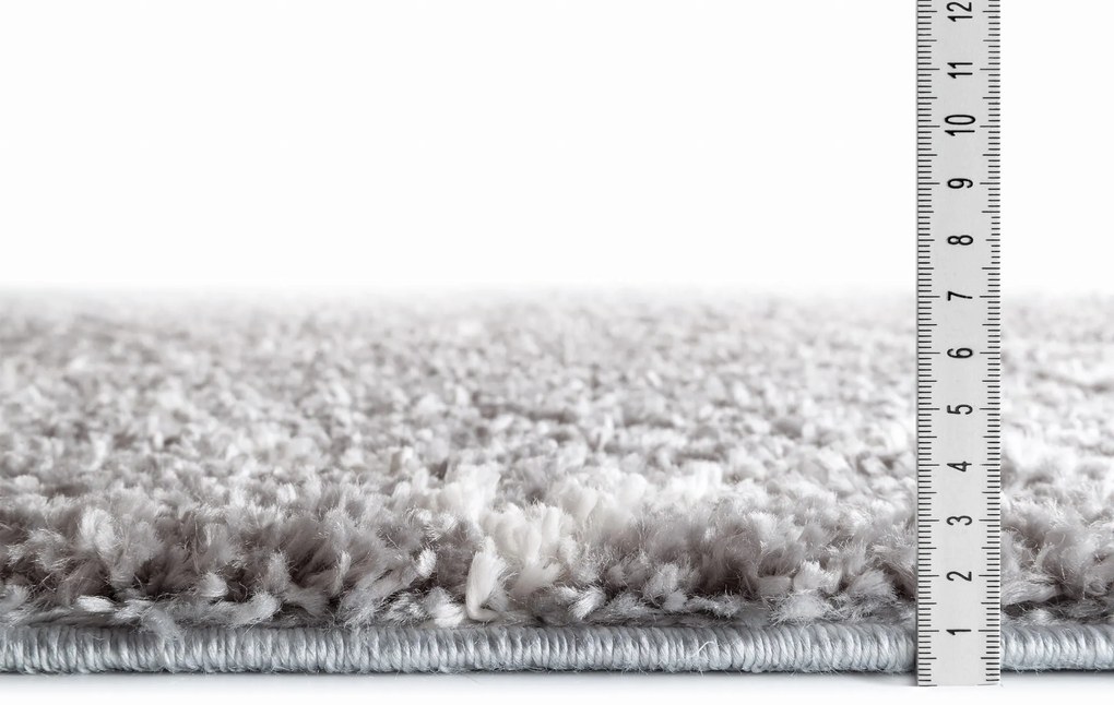 Dywan shaggy Blake romby jasny szary 195 cm x 290 cm
