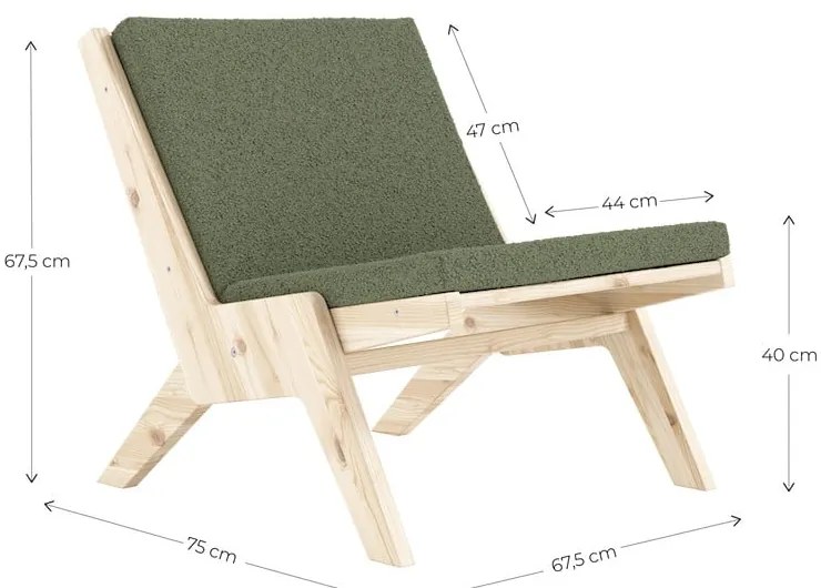 Ciemnoszary fotel Sway – Karup Design