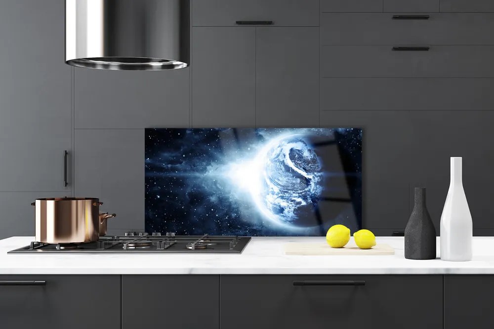 Panel Szklany Ziemia Kosmos Planeta