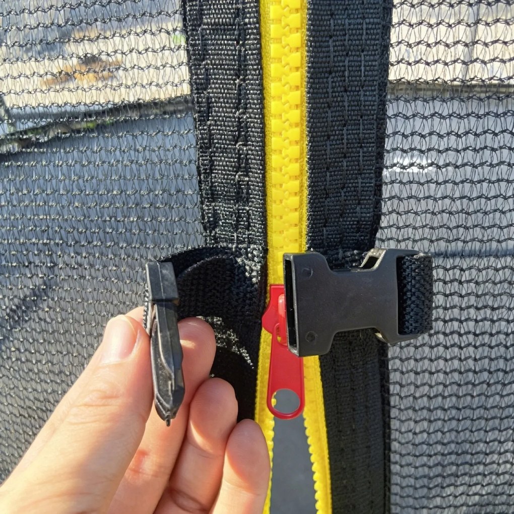 Trampolina ogrodowa dla dzieci Pegie 12FT, 366 cm, z siatką wewnętrzną i drabinką