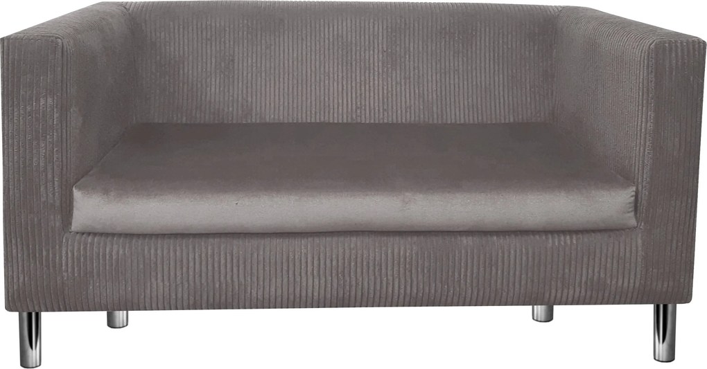 Sofa Monaco : Kolor nogi - Chrom, Kolor tkaniny - Kronos22/Poso22, Typ tkaniny - Kronos/Poso, Wysokość nogi - 15 cm