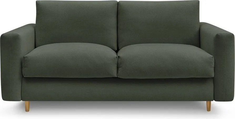 Zielona sofa do spania/rozkładana 220 cm Cocoone – Bobochic Paris