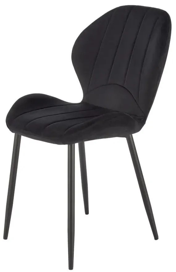 Krzesło tapicerowane K538 VELVET czarne HALMAR