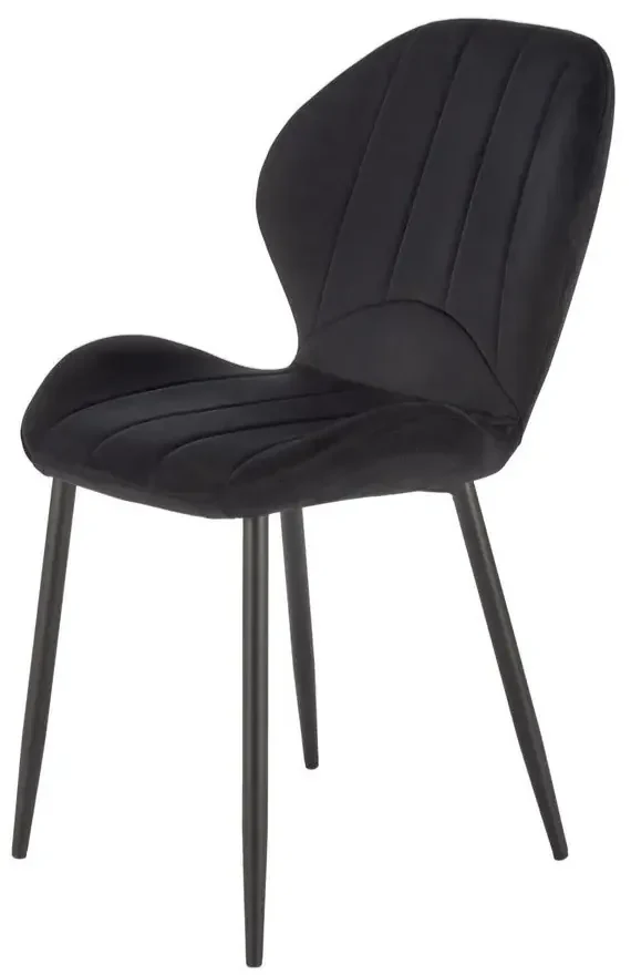Krzesło tapicerowane K538 VELVET czarne HALMAR