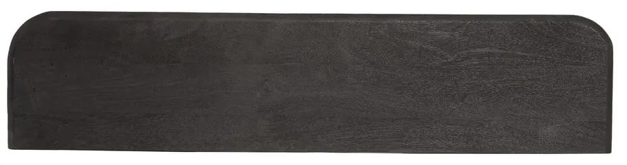 Czarna półka z litego drewna mango 88 cm Tarontu – Light &amp; Living