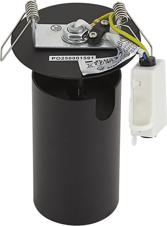 Nowoczesny reflektor wpuszczany czarny GU10 50 mm IP44 - Chels