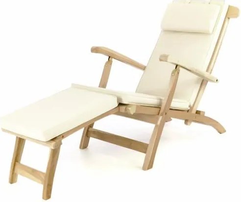 DIVERO drewniany florencki drewniany leżak + poduszka