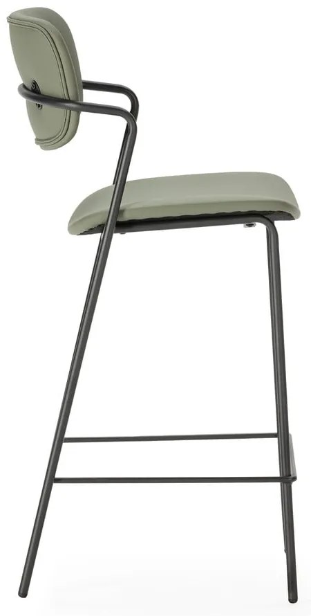 Hokery w kolorze khaki zestaw 2 szt. (wysokość siedziska 68 cm) Maika – Marckeric